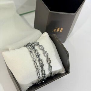 Bomb party luxe layers hematite Bracelet Set